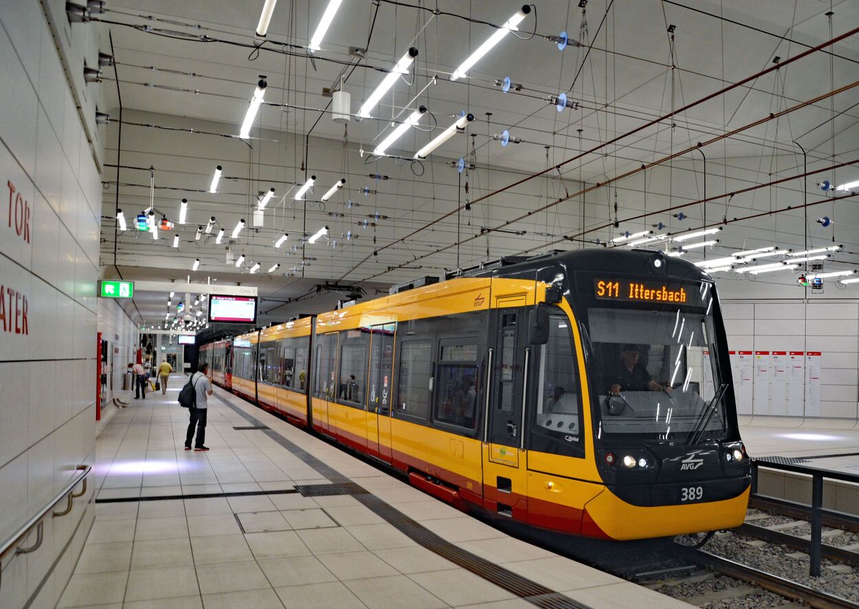 Stadtbahn Karlsruhe Innenstadttunnel und Tunnelrampen