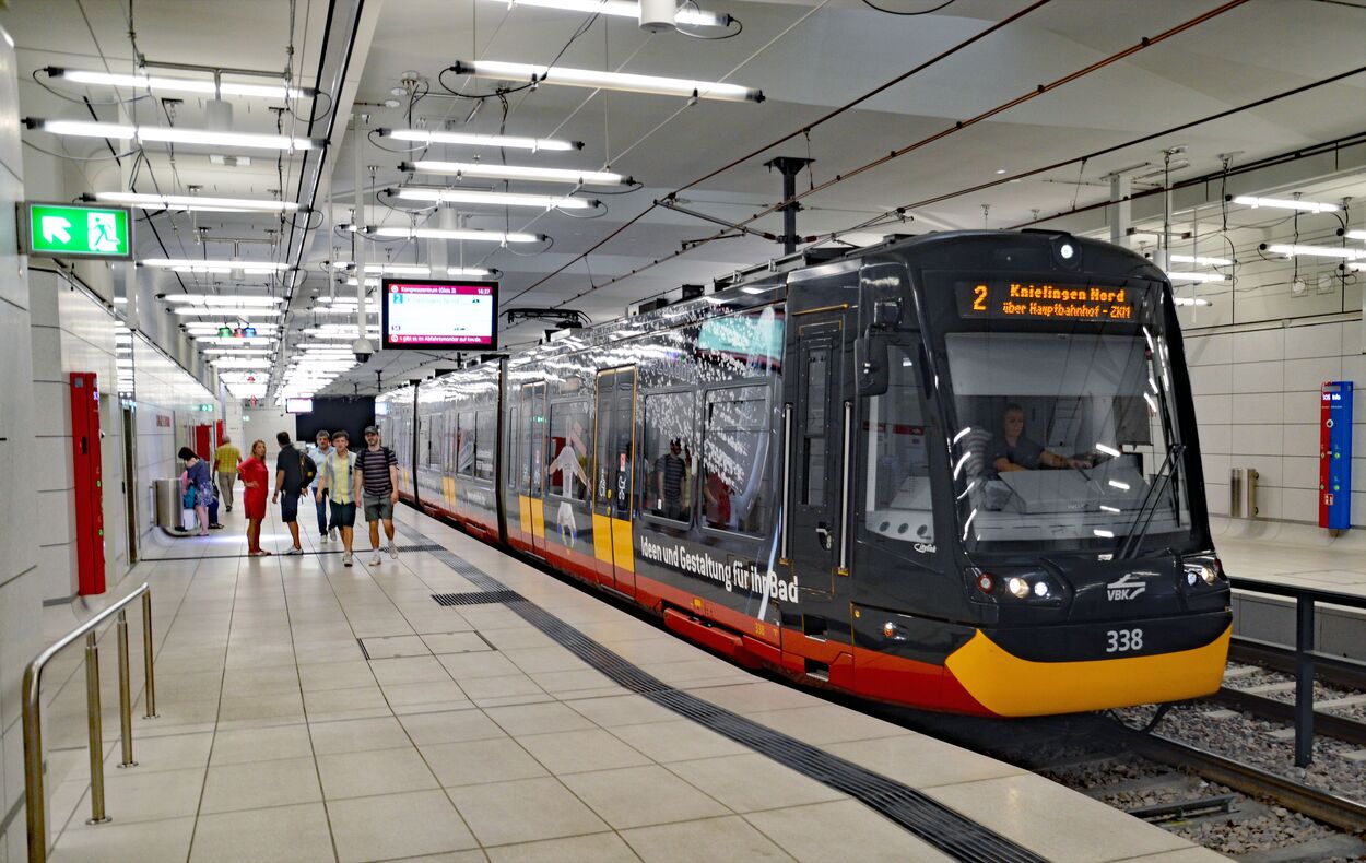 Stadtbahn Karlsruhe Innenstadttunnel und Tunnelrampen