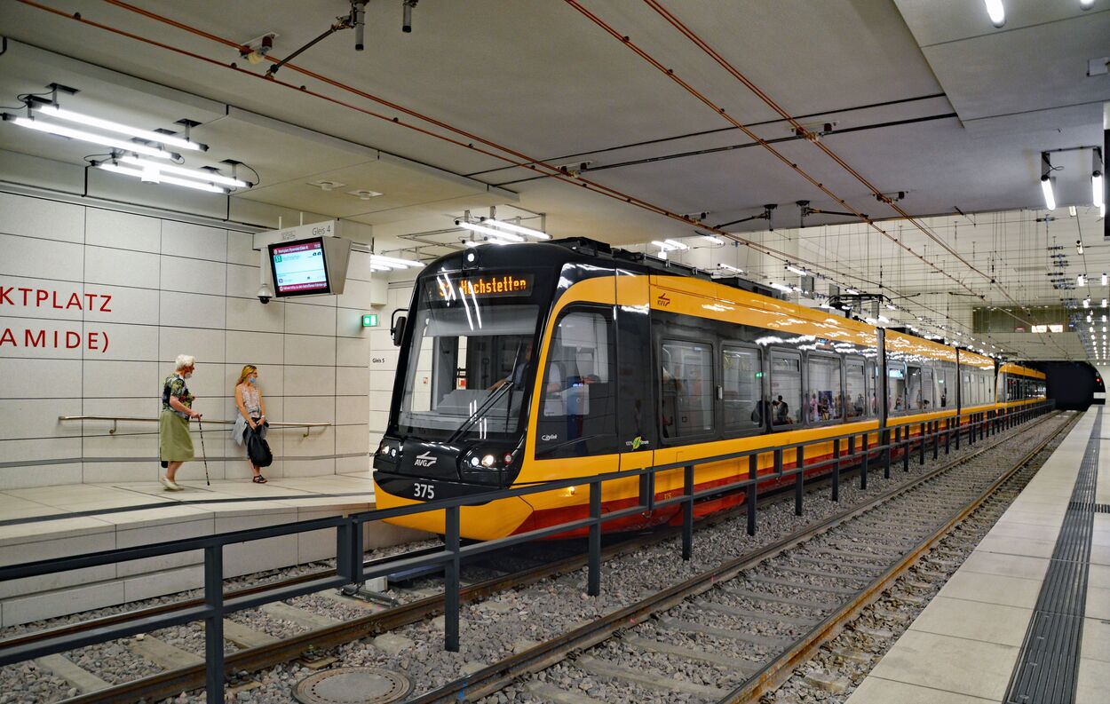 Stadtbahn Karlsruhe Innenstadttunnel und Tunnelrampen