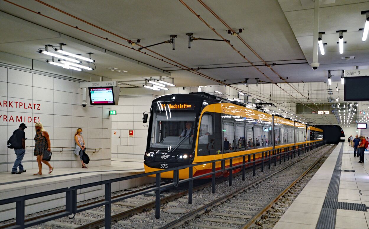 Stadtbahn Karlsruhe Innenstadttunnel und Tunnelrampen