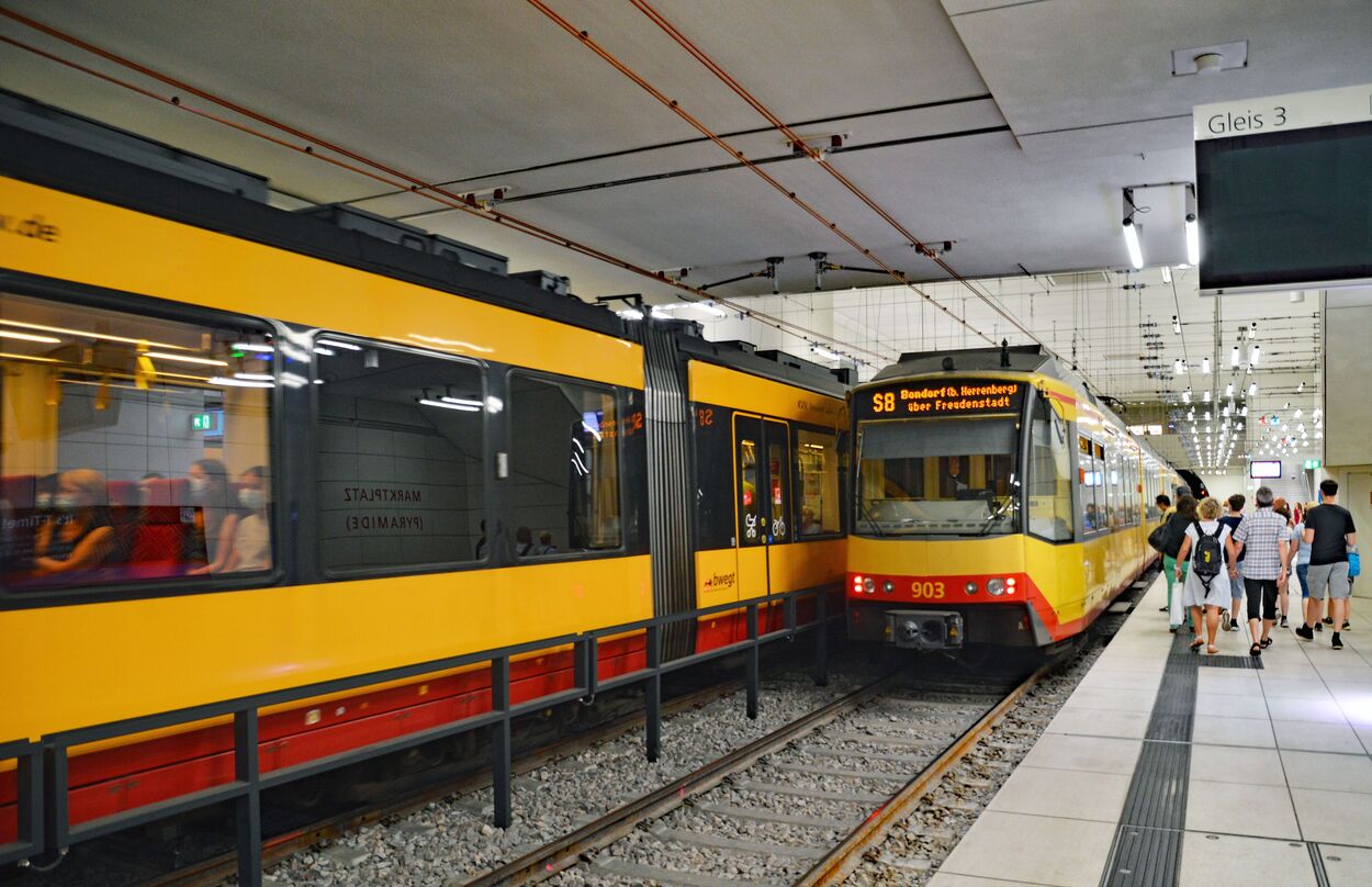 Stadtbahn Karlsruhe Innenstadttunnel und Tunnelrampen