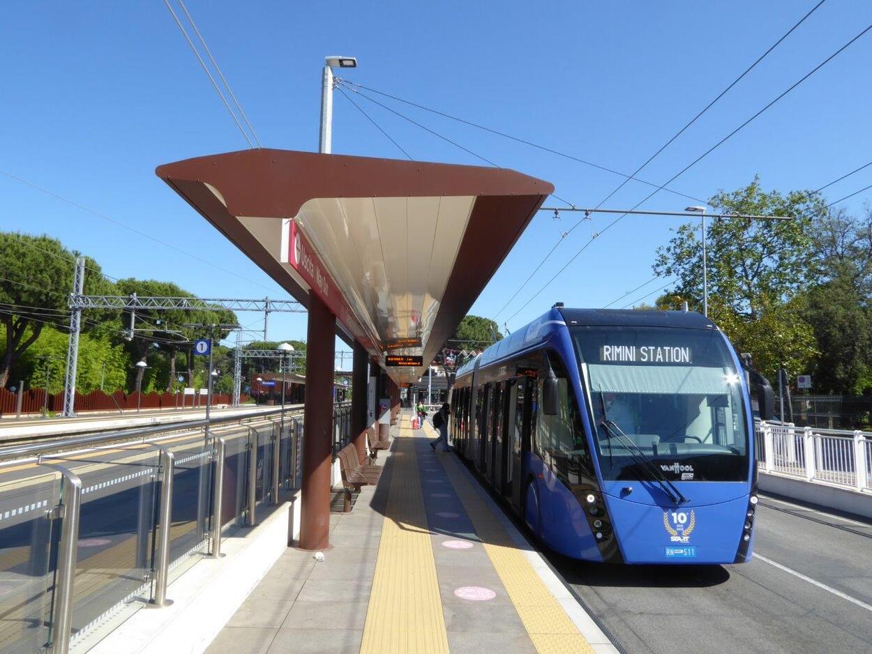 Metromare Rimini - Riccione | Express trolleybus line - the new one