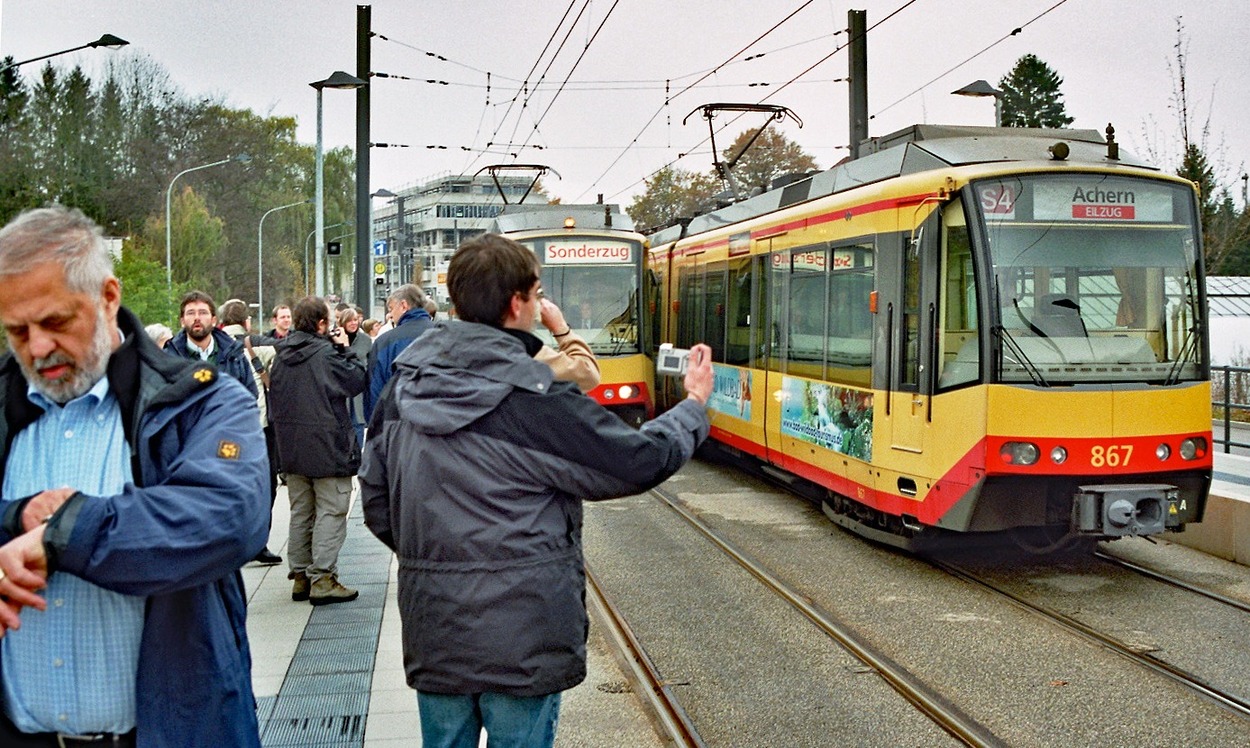 Horber Schienentage 2005 Exkursion zum "Karlsruher Modell" mit Dir. Dr. Dieter Ludwig und Horst Emmerich