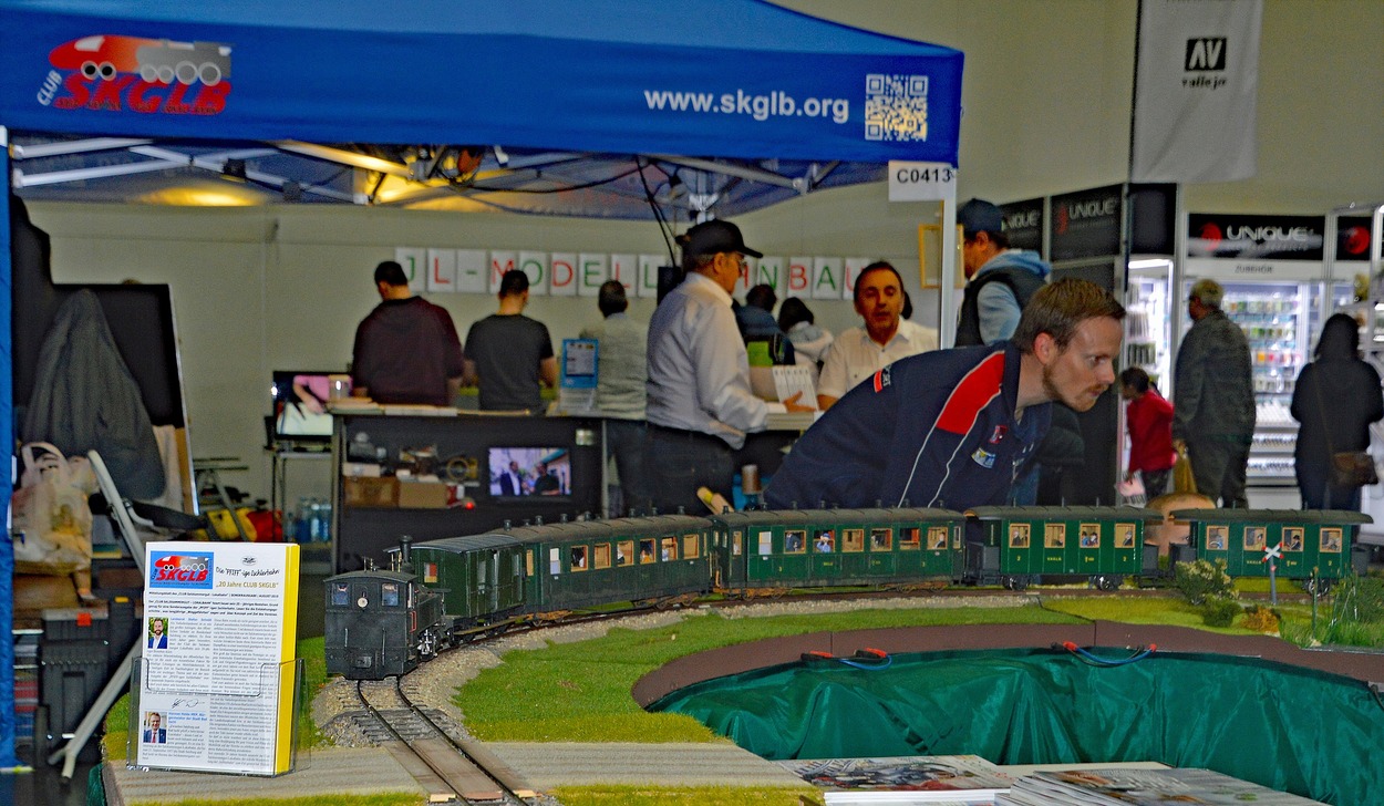 Club Salzkammergut-Lokalbahn Info-Stand Modellbau-Messe 2019