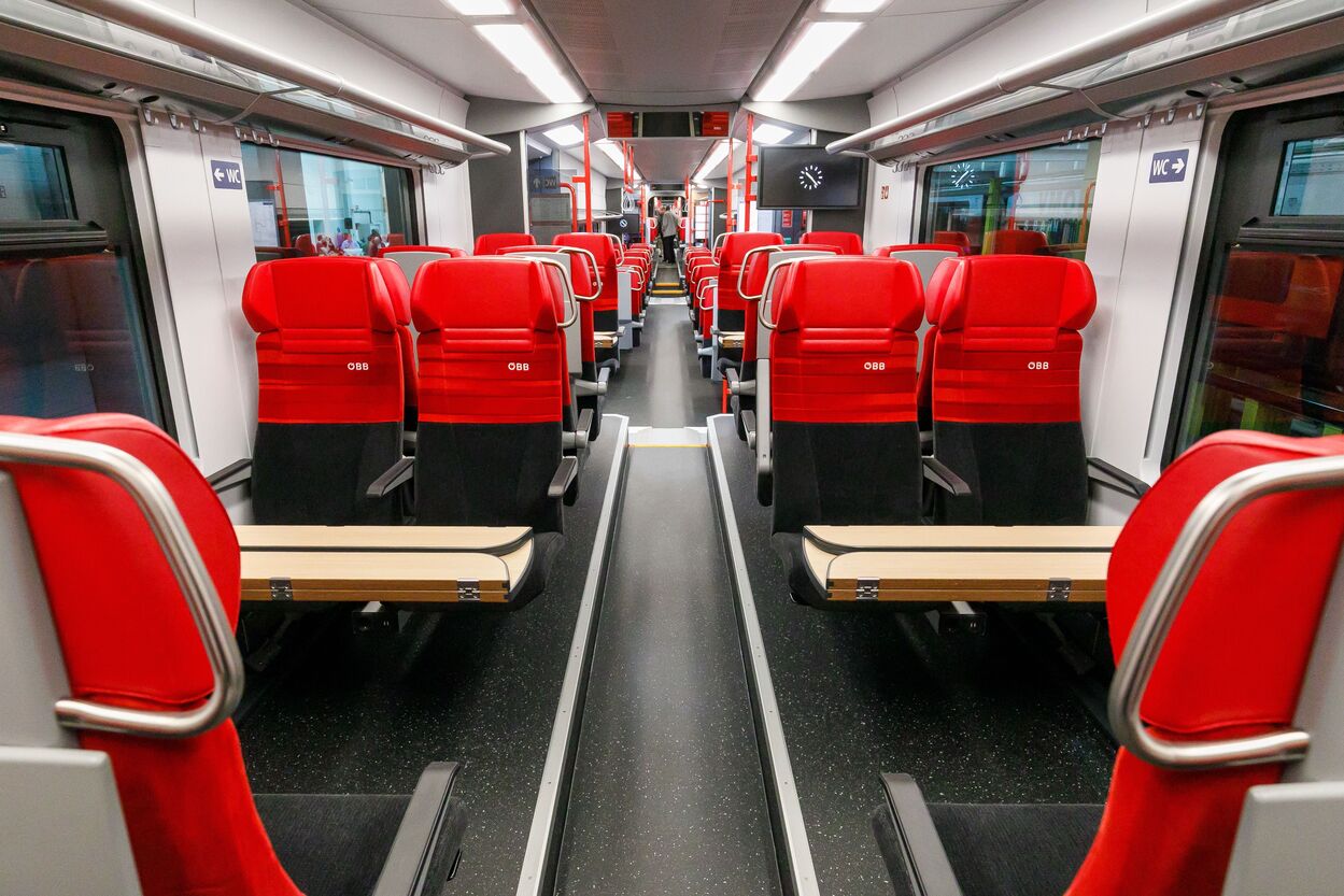 ÖBB Cityjet Siemens Desiro ML, Innenansicht