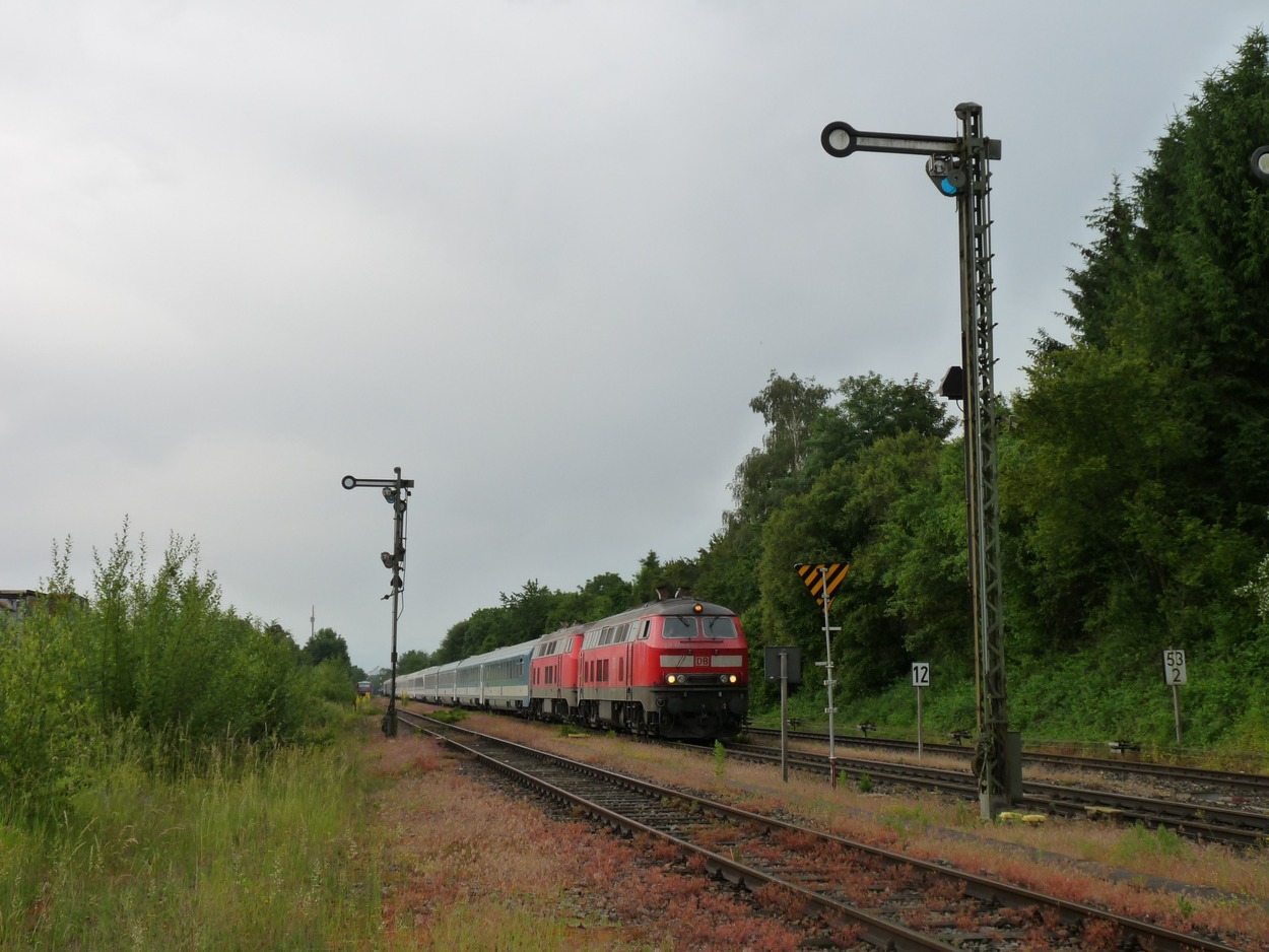 Umleitungsverkehr auf der ABS38