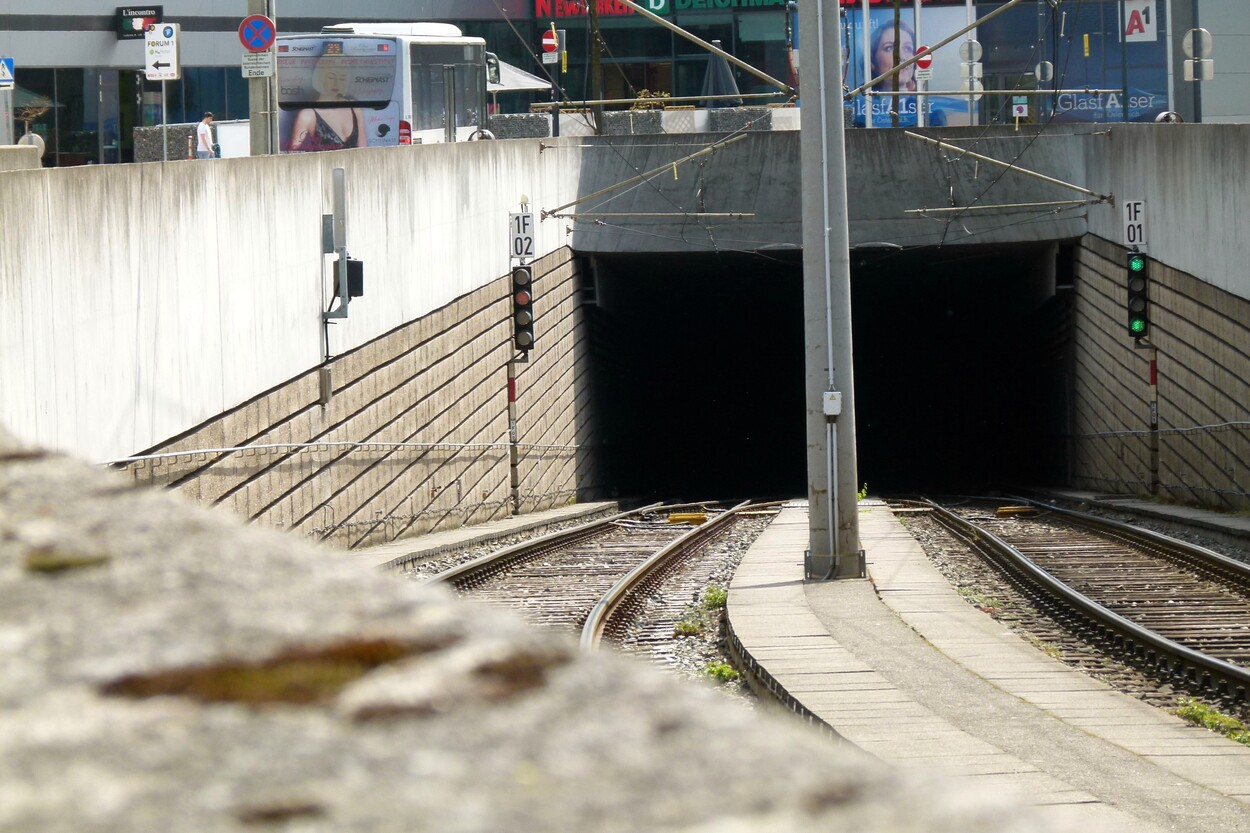 Der Salzburger Lokalbahnhof, seit 1999 in Tieflage