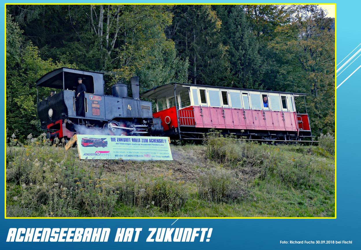 Grafiken zur Achenseebahn, Zielschilder, Perlenschnur, Straßenquerschnitt