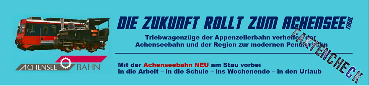 Faktencheck Achenseebahn