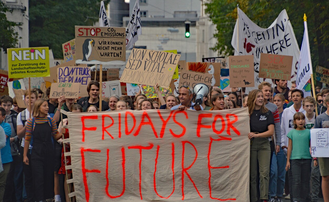 "Fridays For Future" Kids demonstrieren