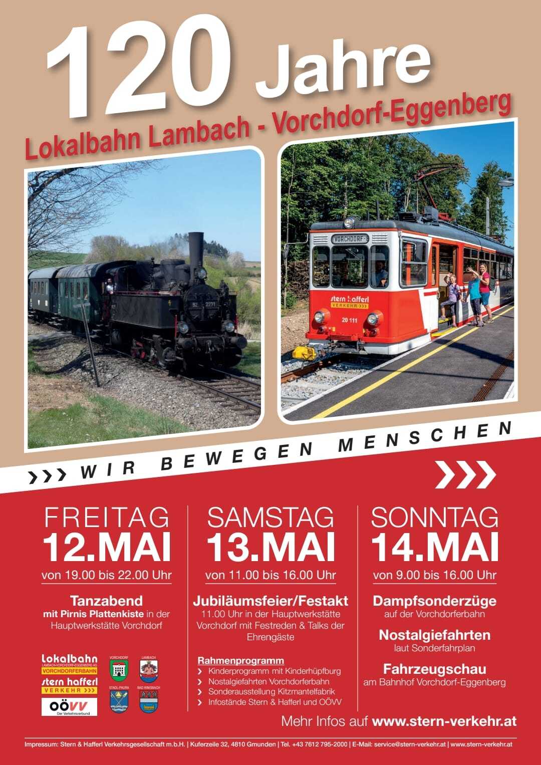 Veranstaltung: 120 Jahre Lokalbahn Lambach - Vorchdorf-Eggenberg