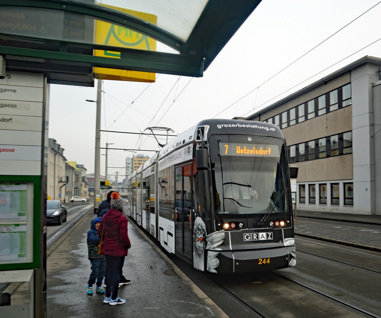 Strab-Baustelle Graz Alte-Post-Straße