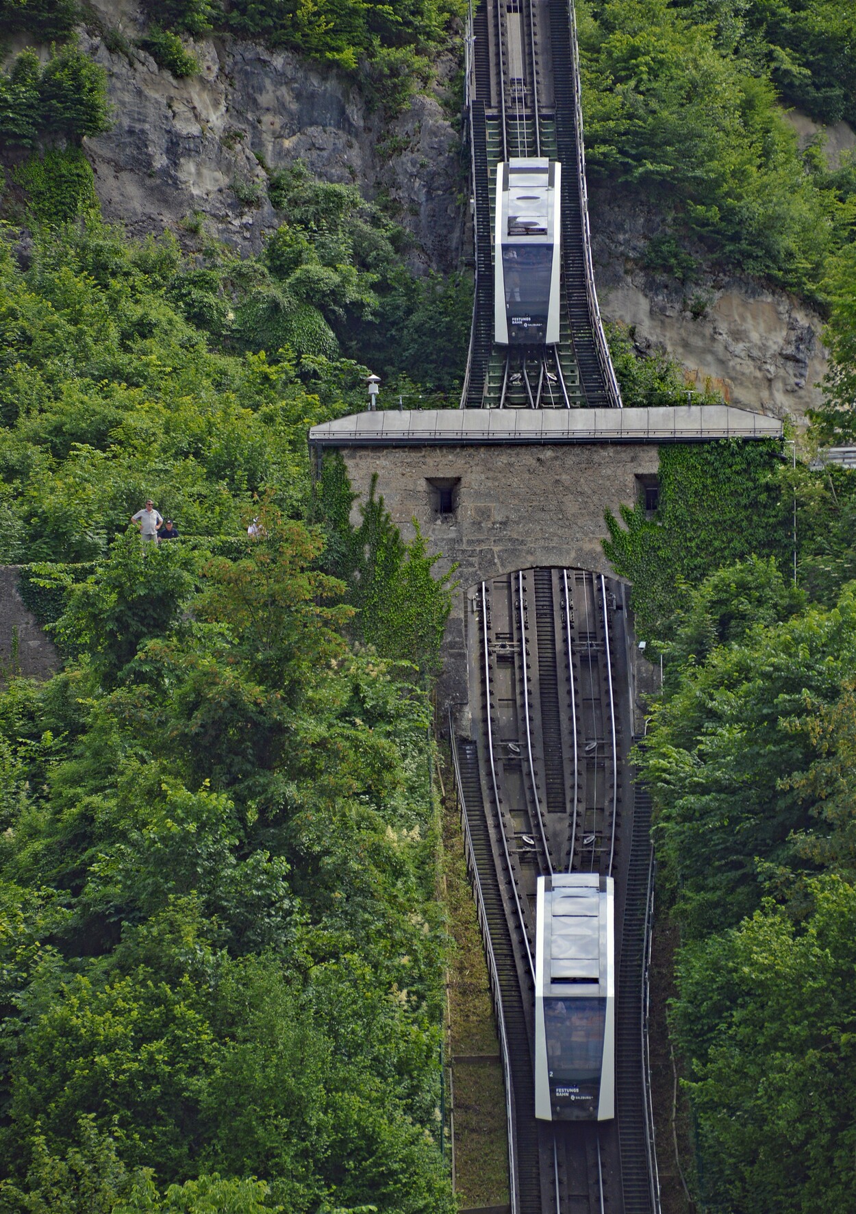 Festungsbahn Salzburg Ausweiche "Katze"