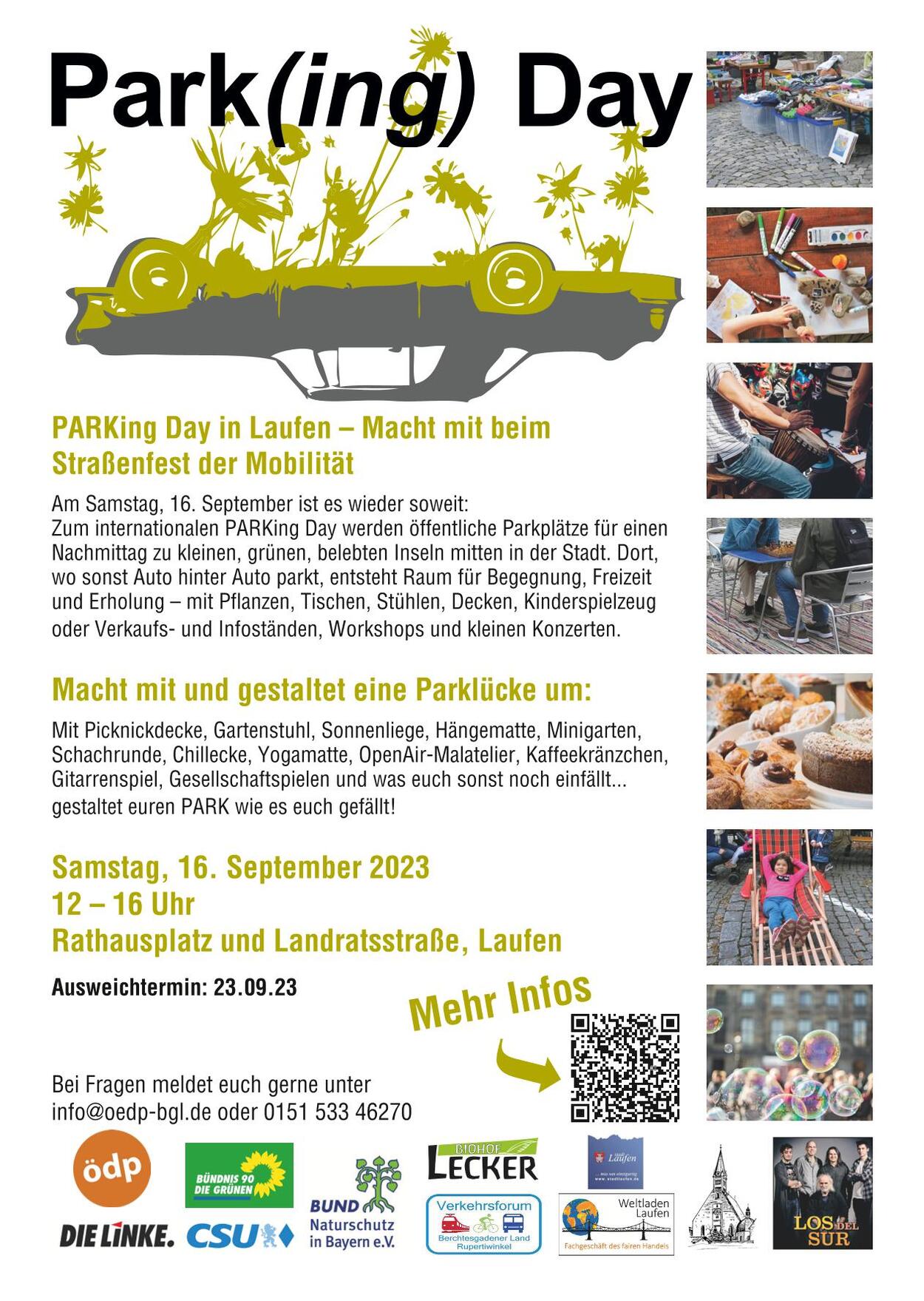 Mobilitätswoche: PARKing day in Laufen - Straßenfest zum Mitmachen