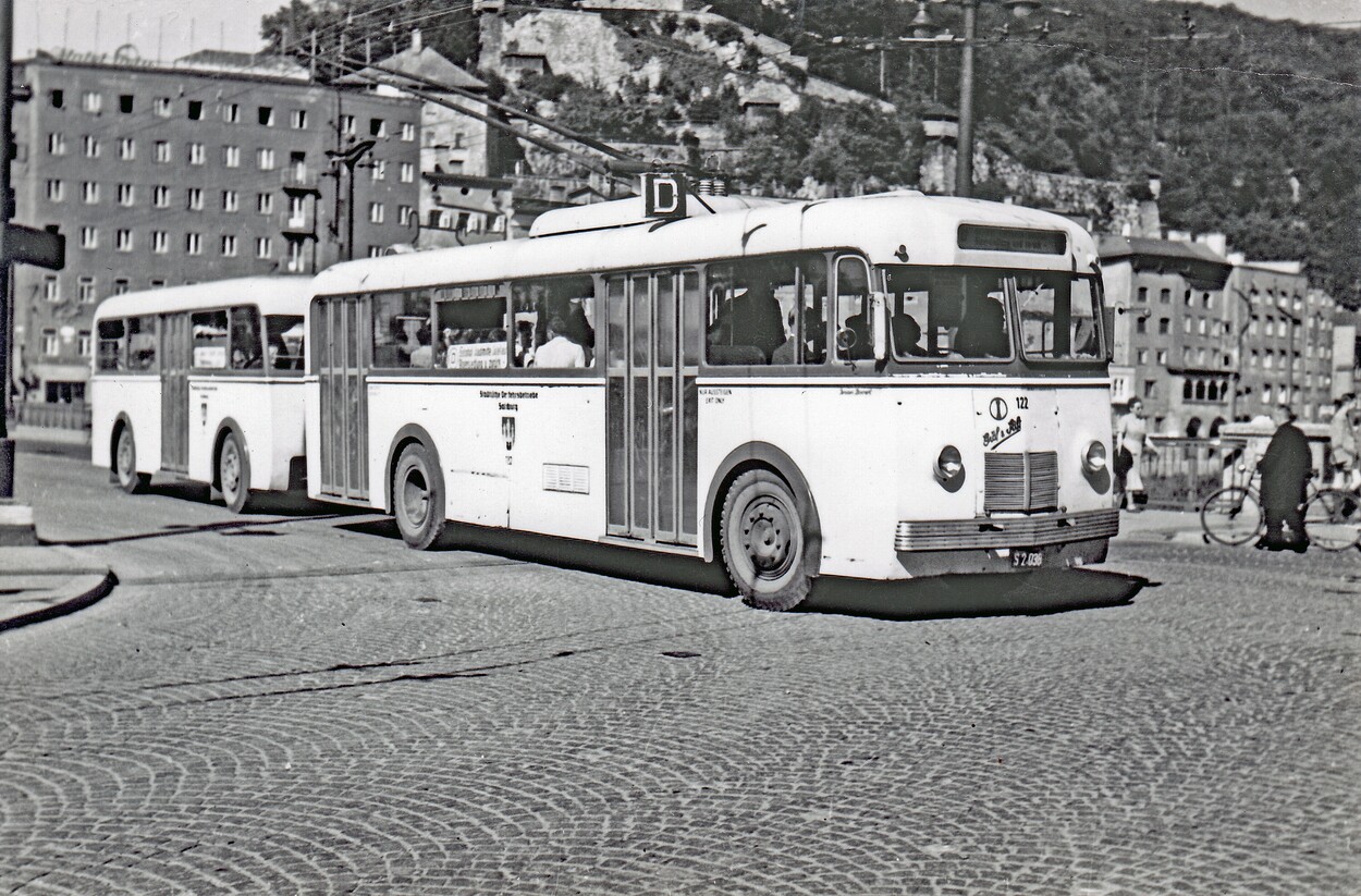 Historische Obus-Fotos Salzburg Sammlung Mackinger