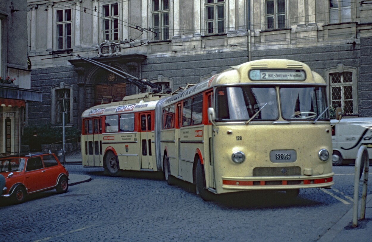 Historische Obus-Fotos Salzburg Sammlung Mackinger