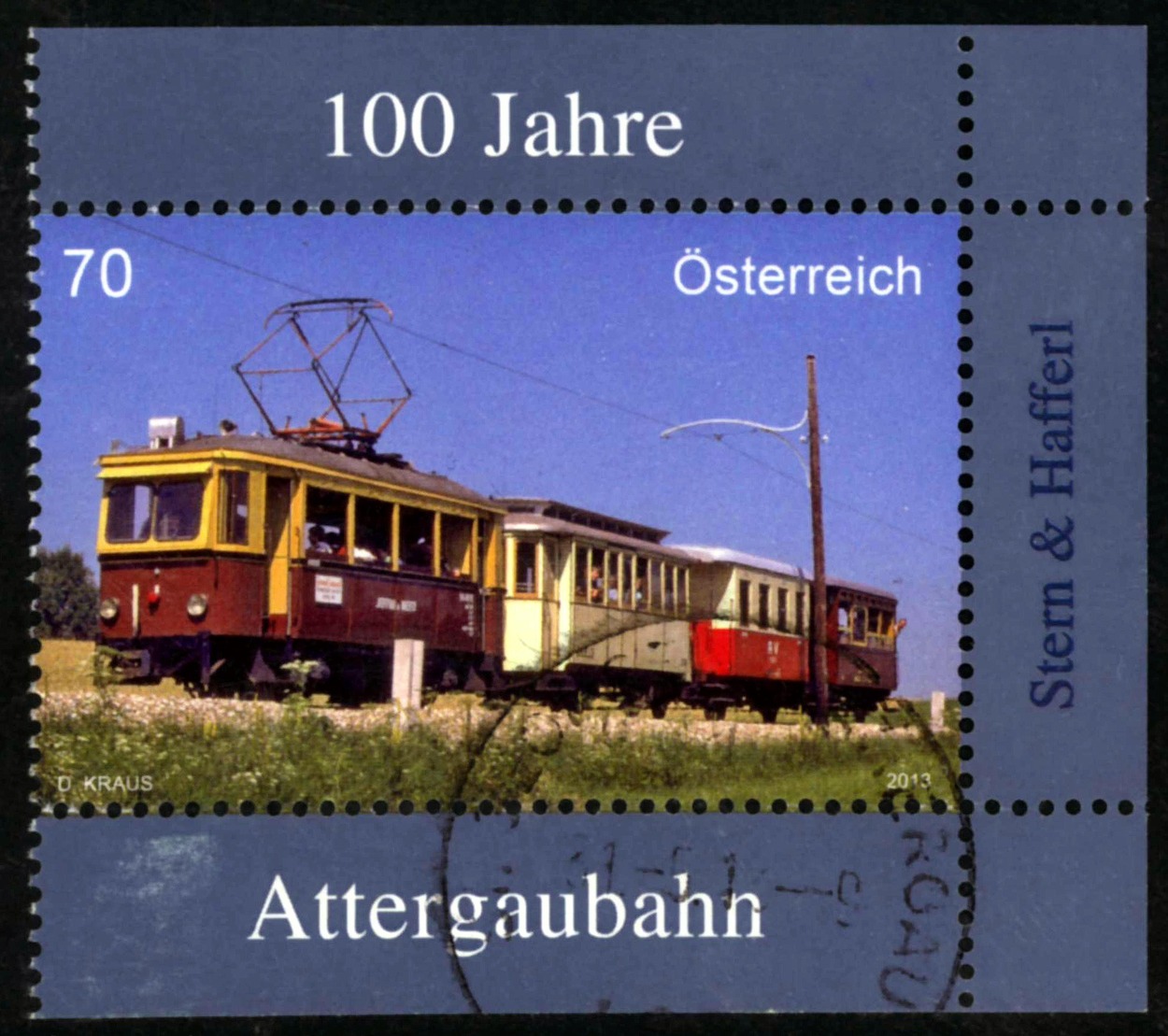 Stern & Hafferl Attergaubahn, Briefmarkenblock