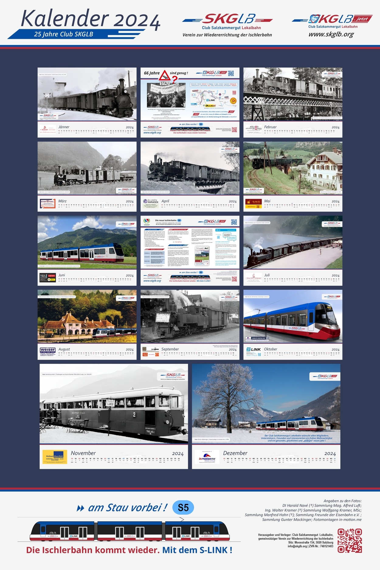 Ischlerbahn Kalender 2024