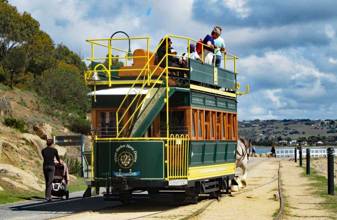 Pferdebahn in Victor Harbor Südaustralien