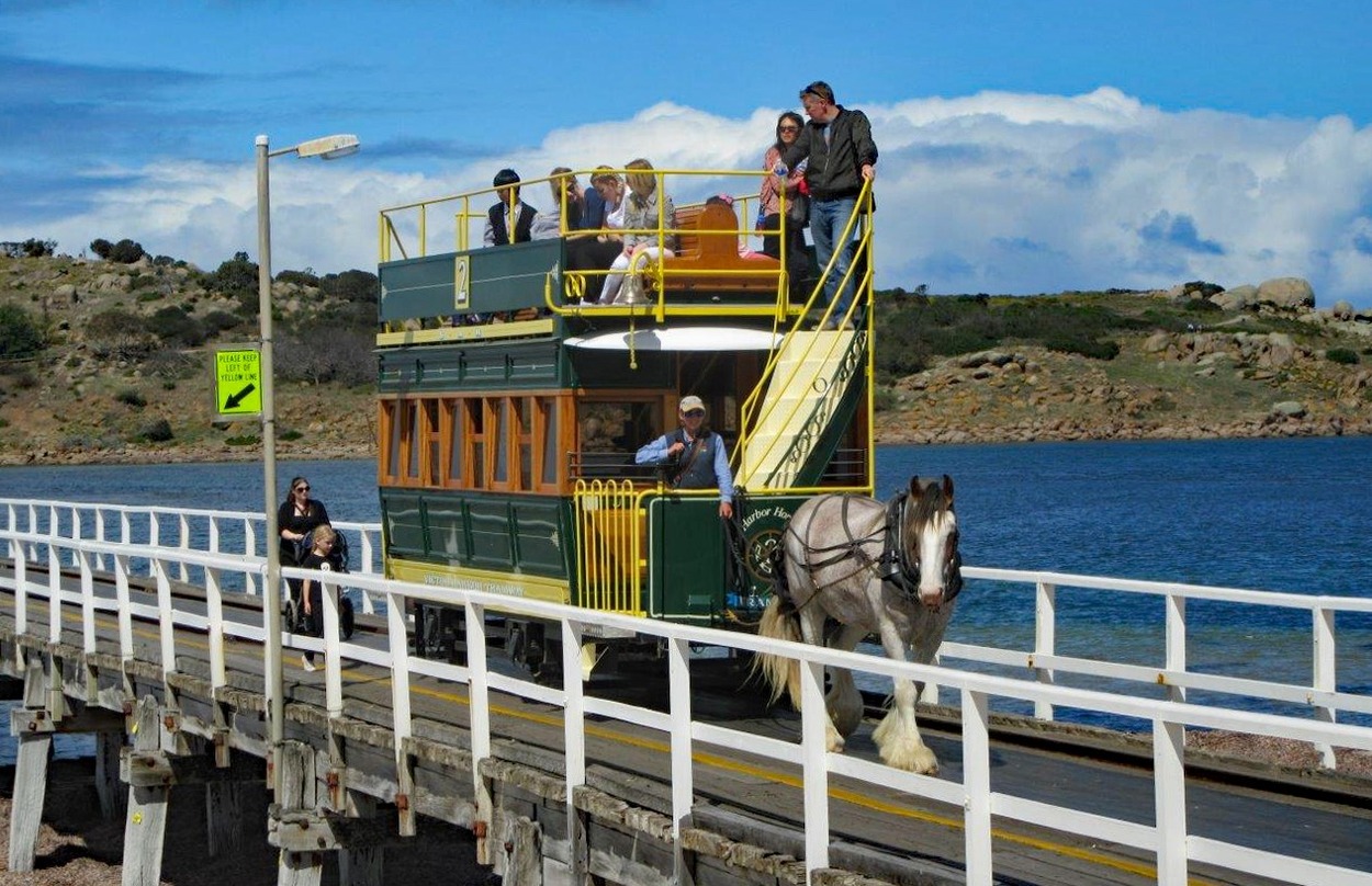 Pferdebahn in Victor Harbor Südaustralien