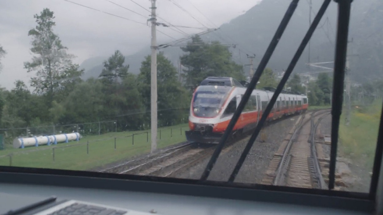 Cityjet Zug im Regen