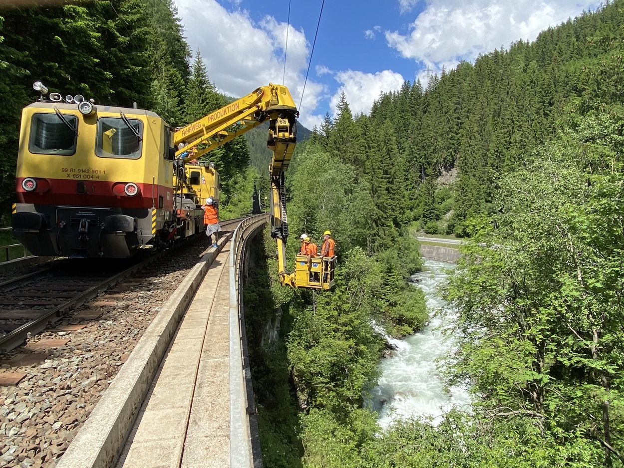 Brückeninspektion Arlbergbahnstrecke