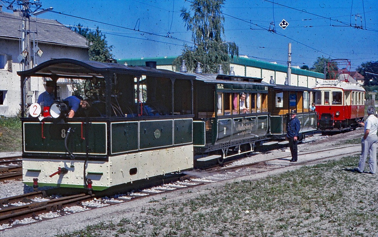 SETG-Dampftramway Oldtimer auf Salzburger Lokalbahn