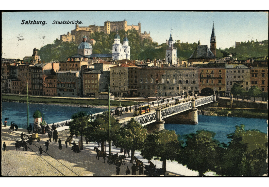 Staatsbrücke Gelbe Elektrische 1923