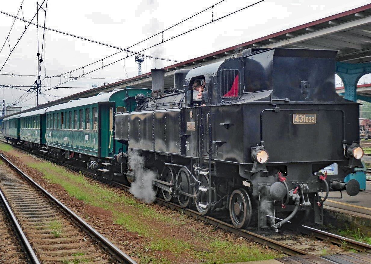 Sonderzug in Ceska Trebova/Böhmisch Trübau