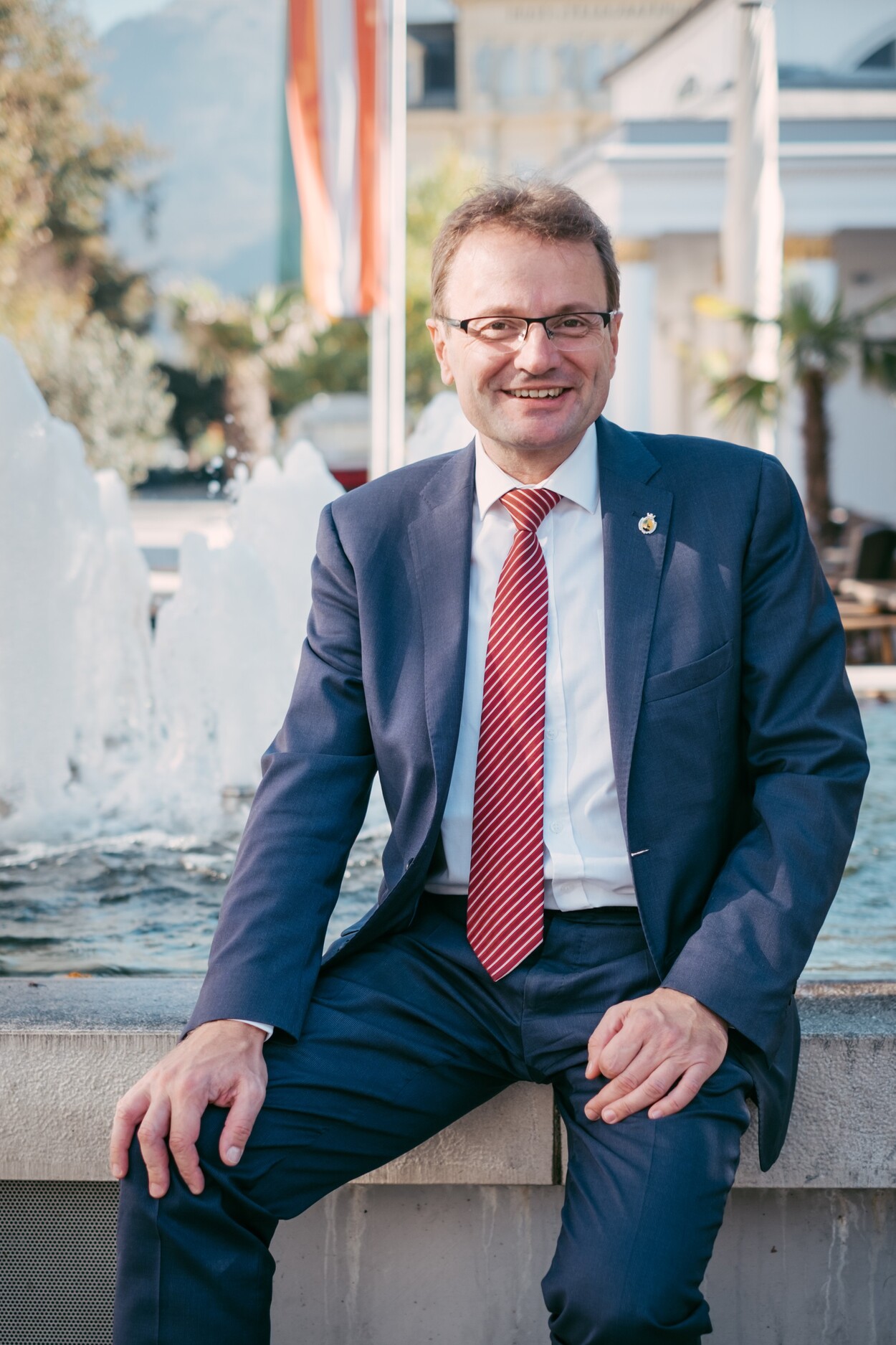 Pressefoto Bad Ischl - Bürgermeister Heide Hannes