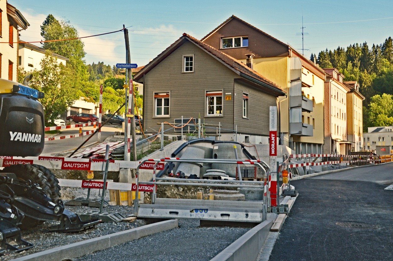 Appenzellerbahn Neubaustrecke St.Gallen - Gais Haltestelle "Riethüsli"