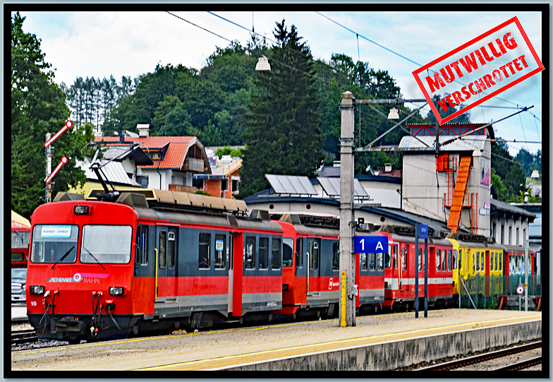 Achenseebahn Zerstörungswut