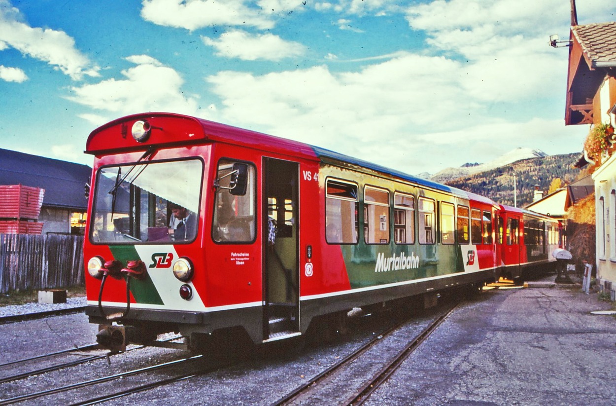 Murtalbahn 1999 Sonderfahrt Triebwagen nach Mauterndorf