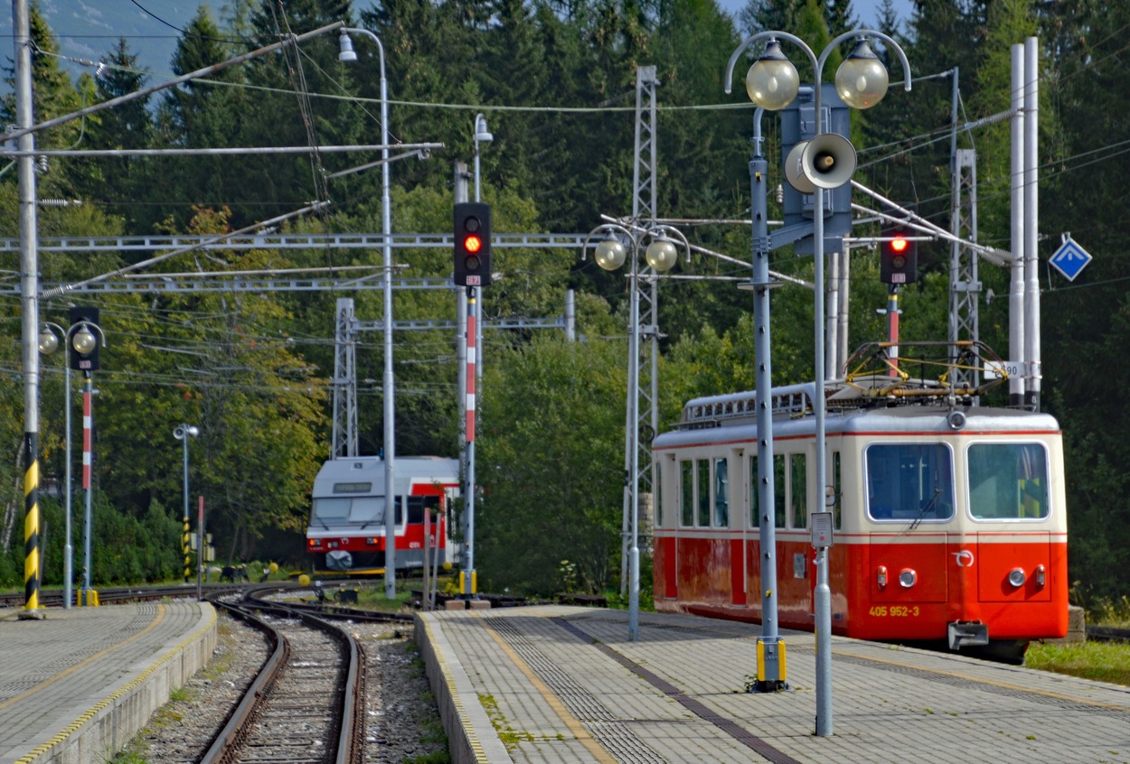 Tschirmerbahn. Csorba-Bahn, Zahnradbahn Štrba–Štrbské Pleso