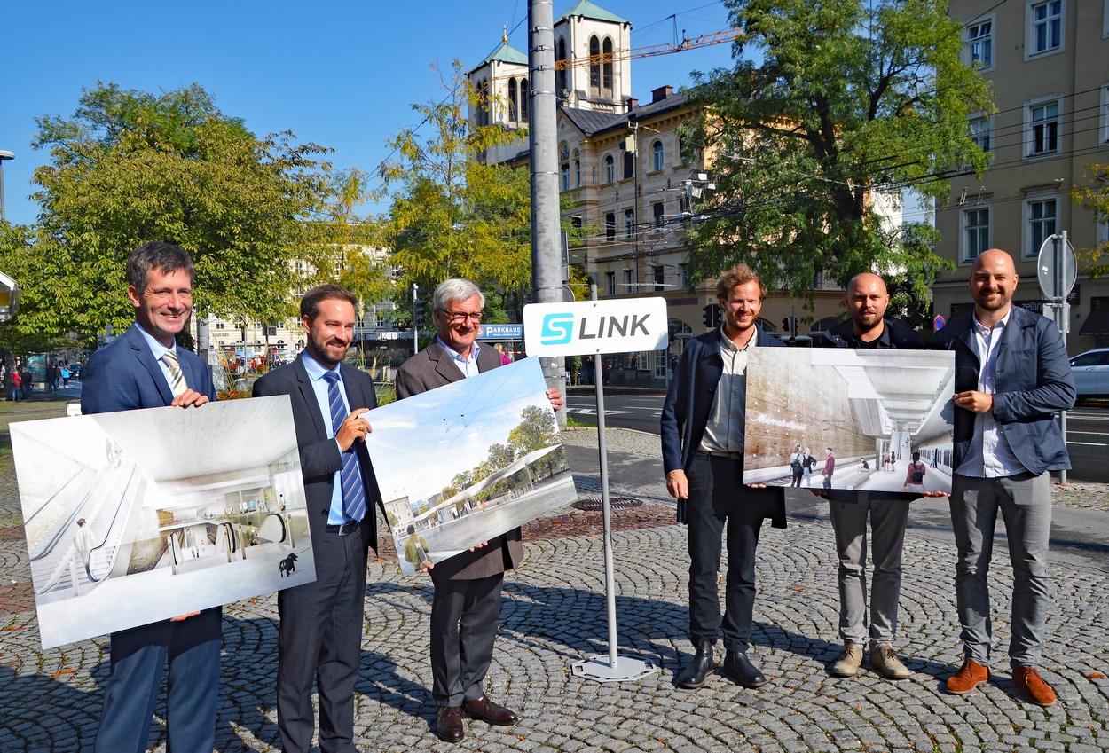 S-Link Präsentation Architekten-Wettbewerb "Haltestelle am Mirabellplatz"