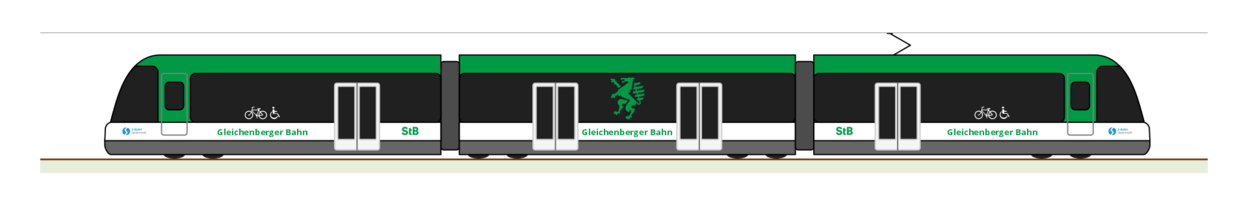 Gleichenberger Bahn (trans) - Visualisierung eines modernen Nahverkehrstriebwagen
