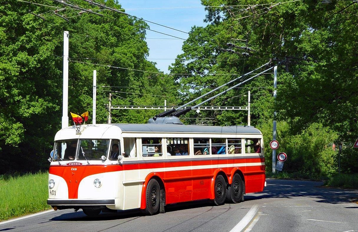 70 Jahre Obus/Trolleybus in Pardubice/Pardubitz