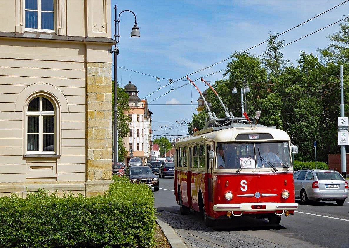 70 Jahre Obus/Trolleybus in Pardubice/Pardubitz